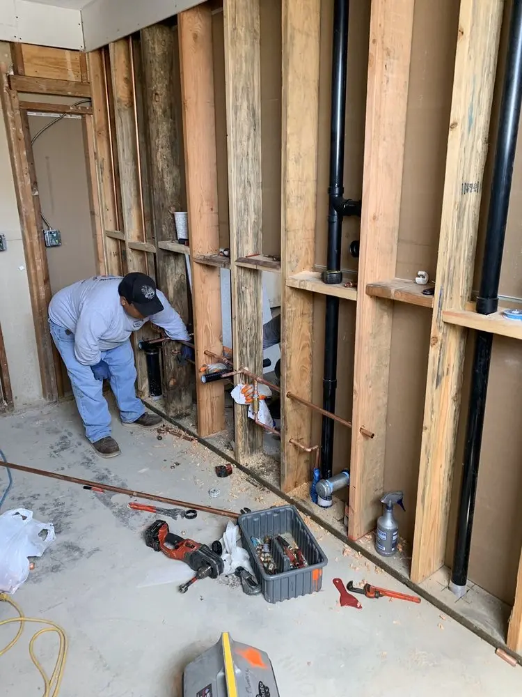 Commercial rough-in plumbing for Gas Line Repair in Chesapeake Acres